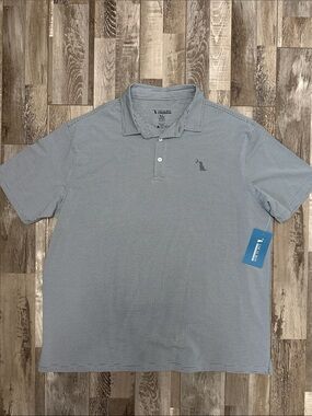 Local Boy Outfitters Men's Light Green and White Driftwood Polo.NWT!